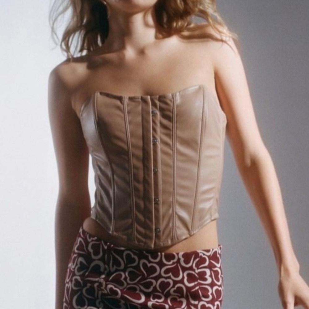 Out from Under Luna Faux Leather Corset